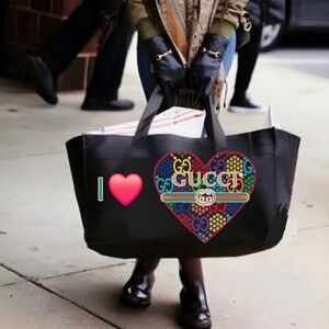 HANDMADE JUMBO canvas SHOPPER / SHIPPER tote. Also available with other desigs